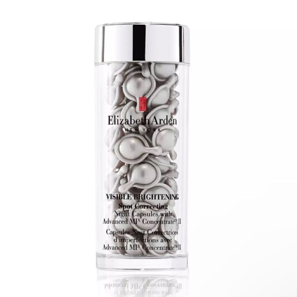 NIB New Elizabeth Arden Visible Whitening Melanin Control Night Capsules 60 Caps